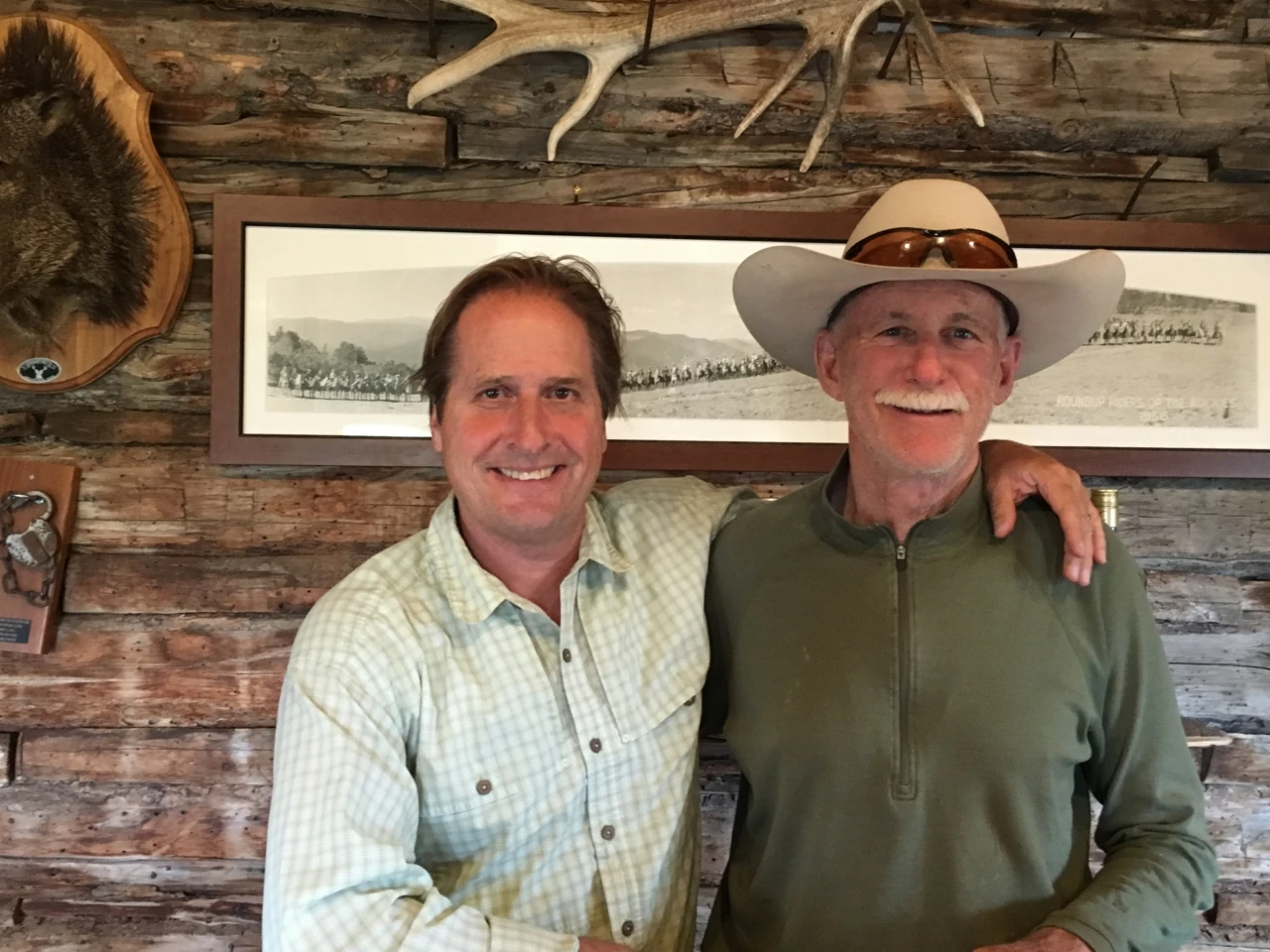 Enjoying time on Lonetree Ranch with Bob Taylor