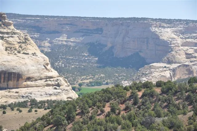 Mountain ridges surrounding the ranch