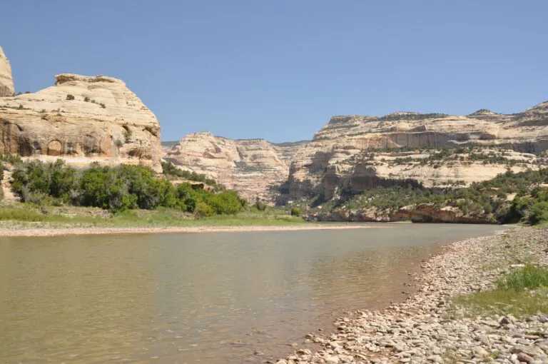 Rugged cliffs overlooking Yampa River