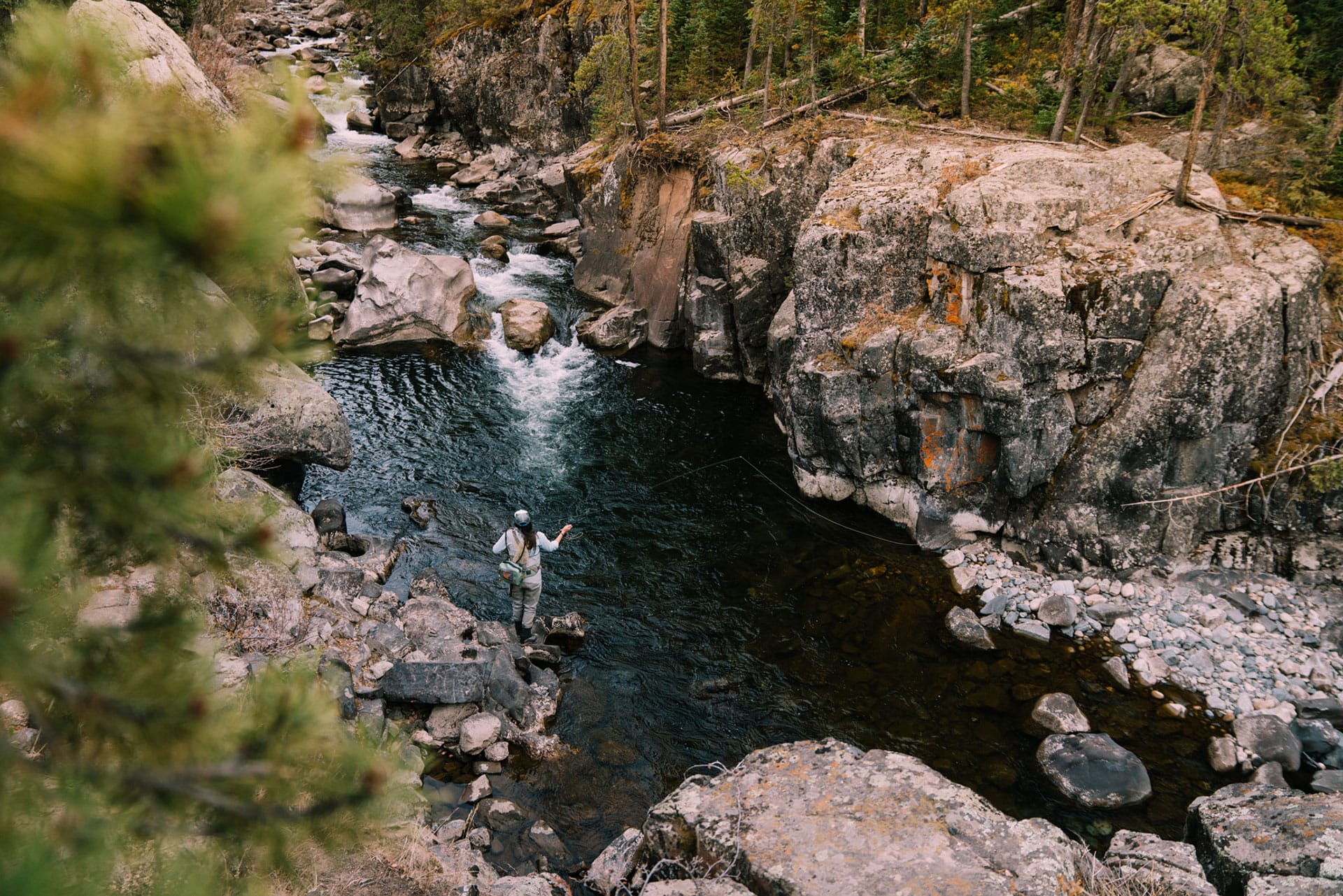 Rocky creek fishing hole