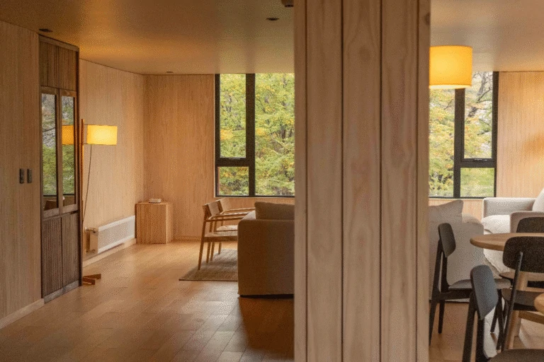 Cozy dining in Torres del Paine Conservation Reserve