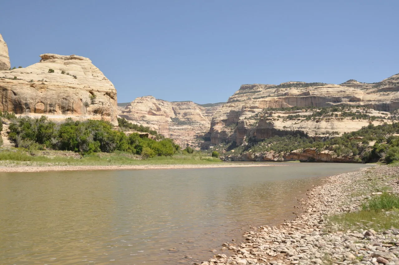 Rugged cliffs overlooking Yampa River